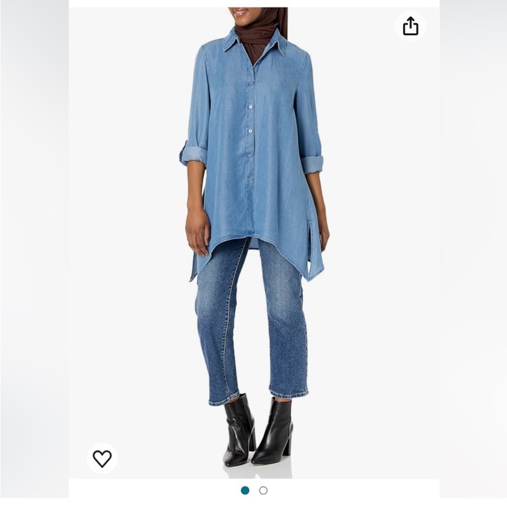 Zac and Rachel Denim Shirt Worn once Sz 1x